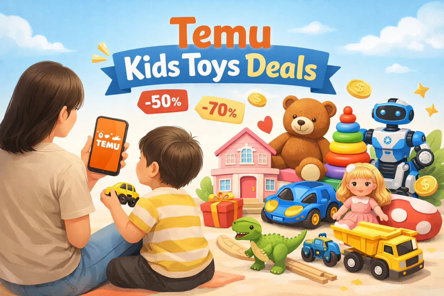 Temu Kids Toys Deals for Safe and Budget Playtime