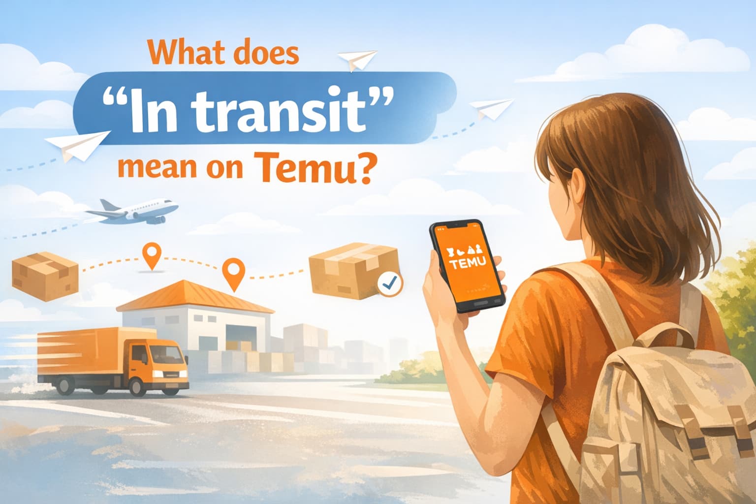 What does “In transit” mean on Temu shipping status